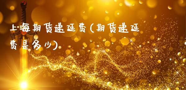 上海期货递延费(期货递延费是多少)_https://www.liuyiidc.com_期货品种_第1张