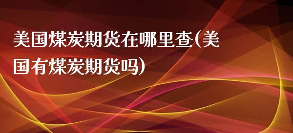 美国煤炭期货在哪里查(美国有煤炭期货吗)_https://www.liuyiidc.com_期货品种_第1张