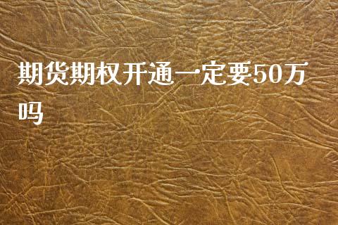 期货期权开通一定要50万吗_https://www.liuyiidc.com_期货品种_第1张