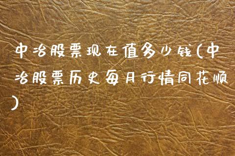 中冶股票现在值多少钱(中冶股票历史每月行情同花顺)_https://www.liuyiidc.com_理财百科_第1张