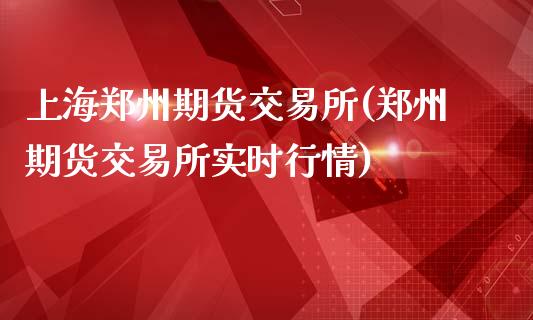 上海郑州期货交易所(郑州期货交易所实时行情)_https://www.liuyiidc.com_理财百科_第1张