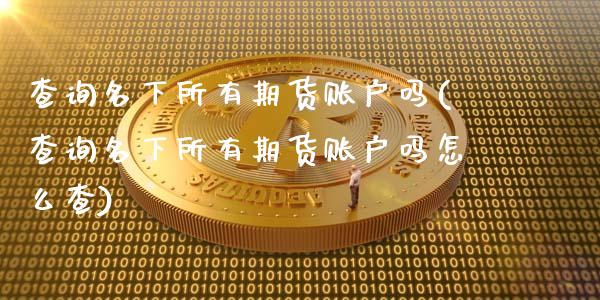 查询名下所有期货账户吗(查询名下所有期货账户吗怎么查)_https://www.liuyiidc.com_财经要闻_第1张