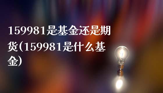 159981是基金还是期货(159981是什么基金)_https://www.liuyiidc.com_财经要闻_第1张