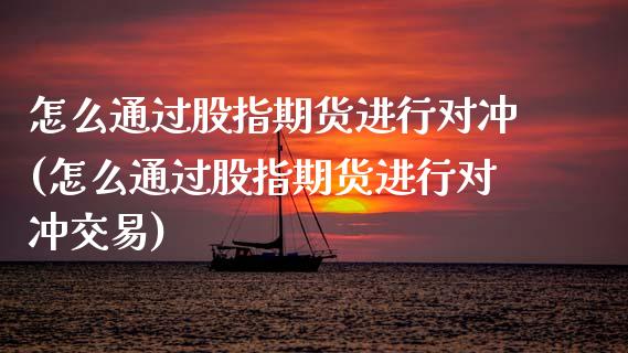 怎么通过股指期货进行对冲(怎么通过股指期货进行对冲交易)_https://www.liuyiidc.com_期货品种_第1张