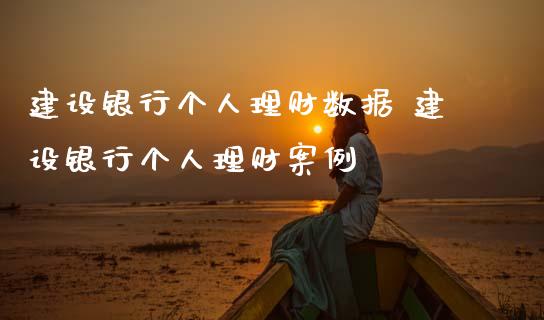 建设银行个人理财数据 建设银行个人理财案例_https://www.liuyiidc.com_理财百科_第1张