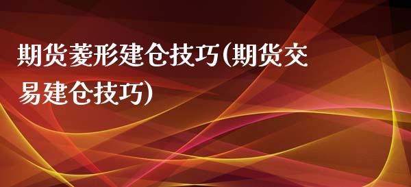 期货菱形建仓技巧(期货交易建仓技巧)_https://www.liuyiidc.com_期货软件_第1张