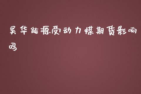 昊源受动力煤期货影响吗_https://www.liuyiidc.com_期货交易所_第1张