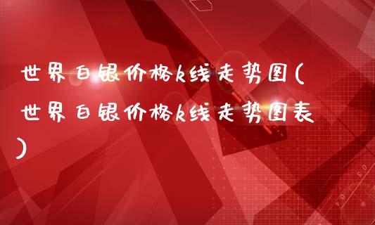 世界白银k线走势图(世界白银k线走势图表)_https://www.liuyiidc.com_国际期货_第1张