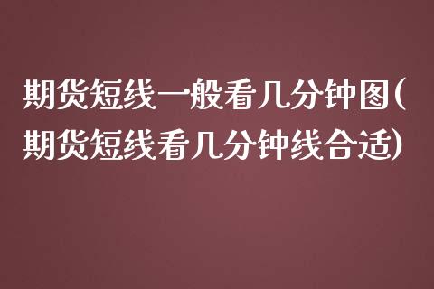 期货短线一般看几分钟图(期货短线看几分钟线合适)_https://www.liuyiidc.com_财经要闻_第1张