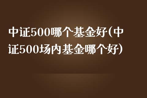 中证500哪个基金好(中证500场内基金哪个好)_https://www.liuyiidc.com_期货知识_第1张