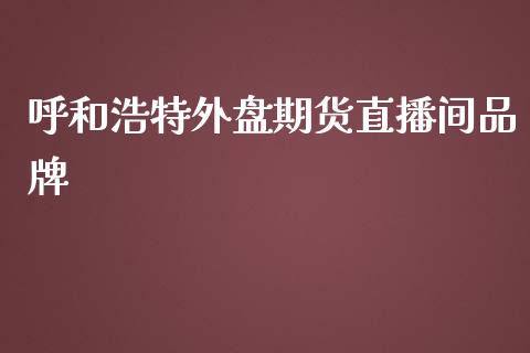 呼和浩特外盘期货直播间品牌_https://www.liuyiidc.com_期货交易所_第1张