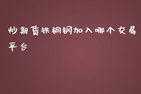 炒期货铁铜钢加入哪个交易平台_https://www.liuyiidc.com_期货品种_第1张