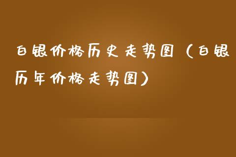 白银历史走势图（白银历年走势图）_https://www.liuyiidc.com_恒生指数_第1张