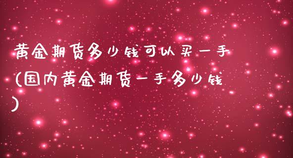 黄金期货多少钱可以买一手(国内黄金期货一手多少钱)_https://www.liuyiidc.com_国际期货_第1张