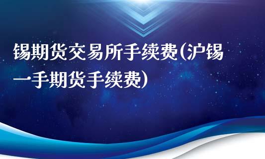 锡期货交易所手续费(沪锡一手期货手续费)_https://www.liuyiidc.com_期货品种_第1张