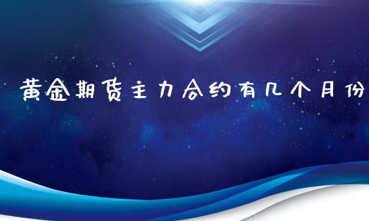 黄金期货主力合约有几个月份_https://www.liuyiidc.com_黄金期货_第1张