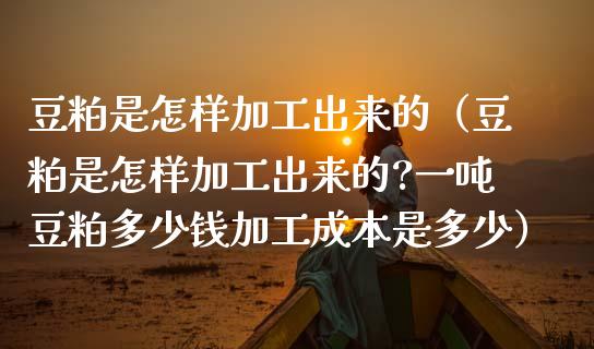 豆粕是怎样加工出来的（豆粕是怎样加工出来的?一吨豆粕多少钱加工成本是多少）_https://www.liuyiidc.com_期货理财_第1张