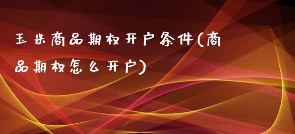 玉米商品期权开户条件(商品期权怎么开户)_https://www.liuyiidc.com_期货品种_第1张