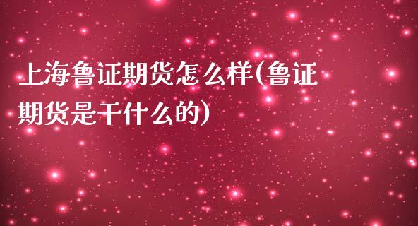 上海鲁证期货怎么样(鲁证期货是干什么的)_https://www.liuyiidc.com_期货直播_第1张