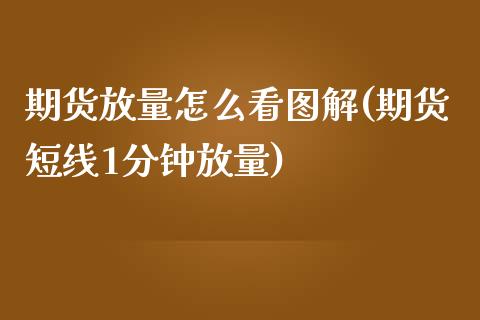 期货放量怎么看图解(期货短线1分钟放量)_https://www.liuyiidc.com_理财百科_第1张