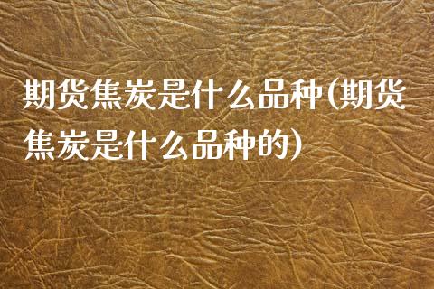 期货焦炭是什么品种(期货焦炭是什么品种的)_https://www.liuyiidc.com_理财百科_第1张