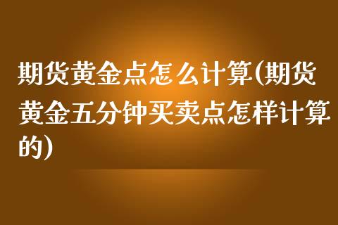 期货黄金点怎么计算(期货黄金五分钟买卖点怎样计算的)_https://www.liuyiidc.com_期货直播_第1张