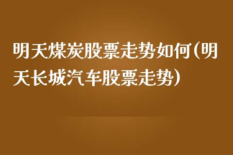 明天煤炭股票走势如何(明天长城汽车股票走势)_https://www.liuyiidc.com_理财百科_第1张