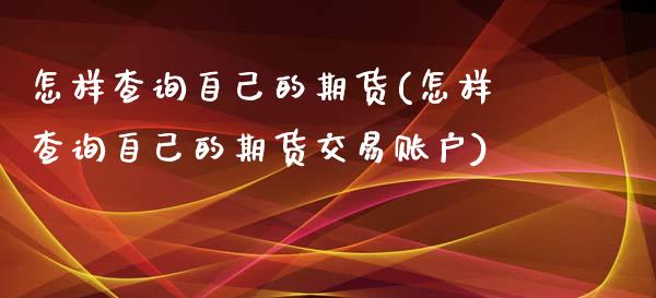 怎样查询自己的期货(怎样查询自己的期货交易账户)_https://www.liuyiidc.com_国际期货_第1张