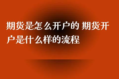 期货是怎么的 期货是什么样的流程_https://www.liuyiidc.com_期货理财_第1张