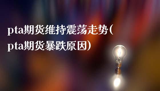 pta期货维持震荡走势(pta期货暴跌原因)_https://www.liuyiidc.com_基金理财_第1张