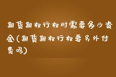 期货期权行权时需要多少资金(期货期权行权要另外付费吗)_https://www.liuyiidc.com_基金理财_第1张