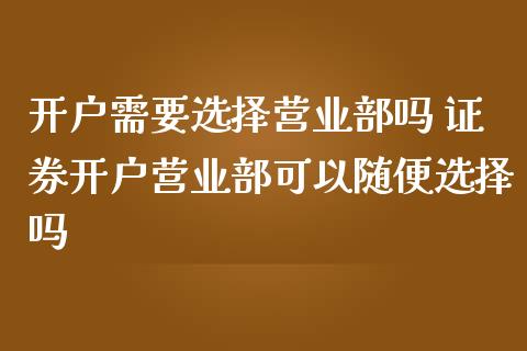 需要选择吗 证券可以随便选择吗_https://www.liuyiidc.com_期货理财_第1张